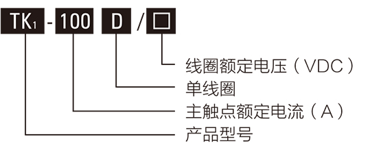 全密封高壓直流接觸器型號含義